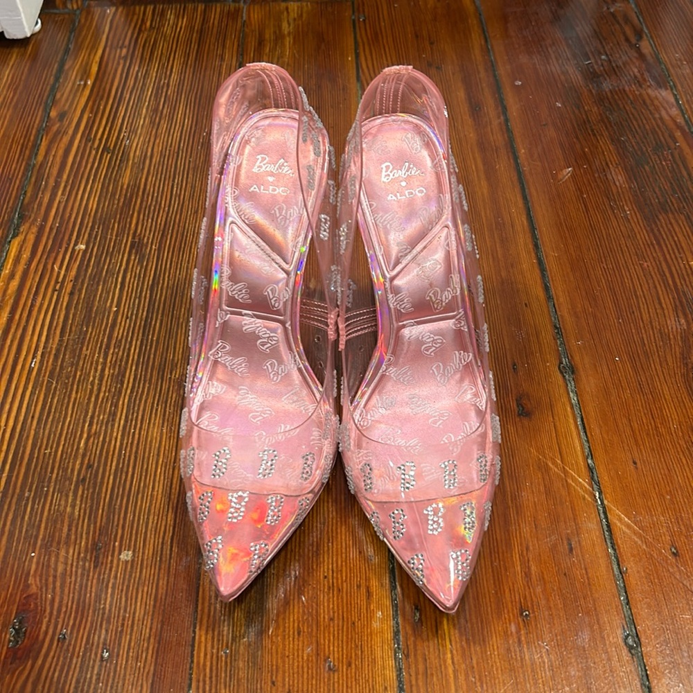 Pink Barbie x aldo shoes